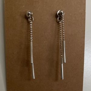 silver earrings